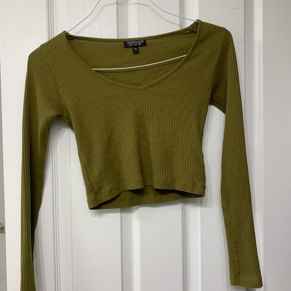 cute ribbed long sleeve